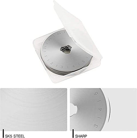 15 Pack 45mm Rotary Cutter Blades, Replacement Blades for OLFA Fiskars Quilting