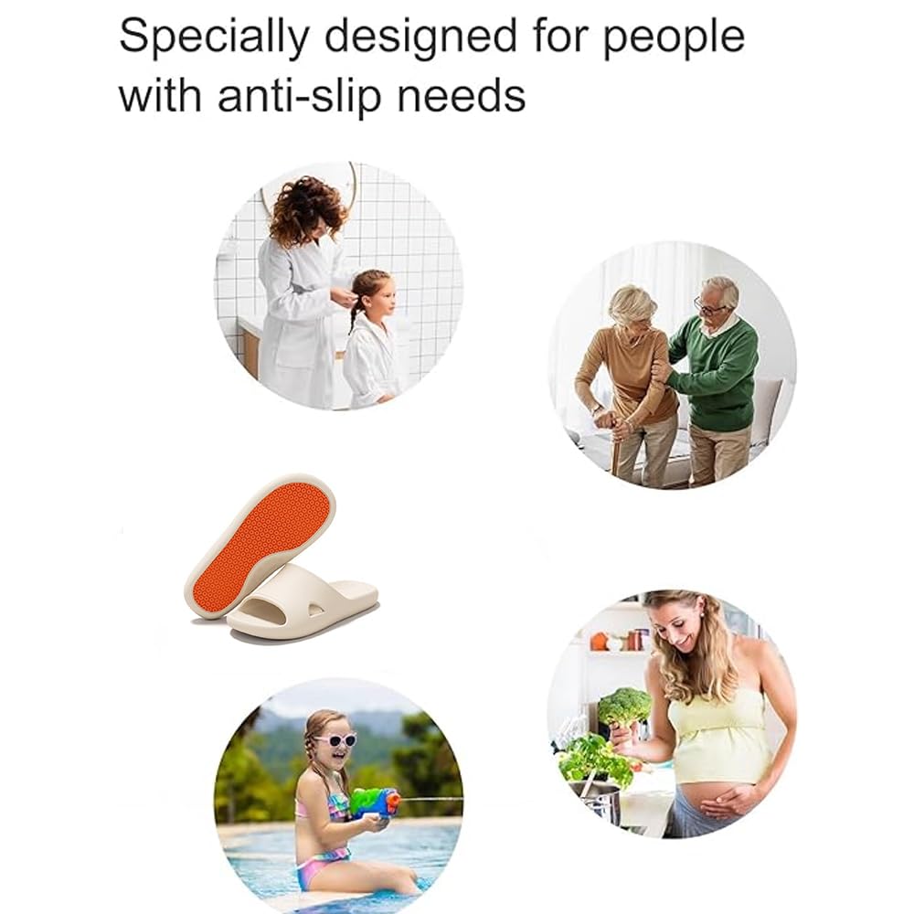 Shower Shoes for Women Men, Non-Slip Quick-Drying EVA Bathroom Slippers