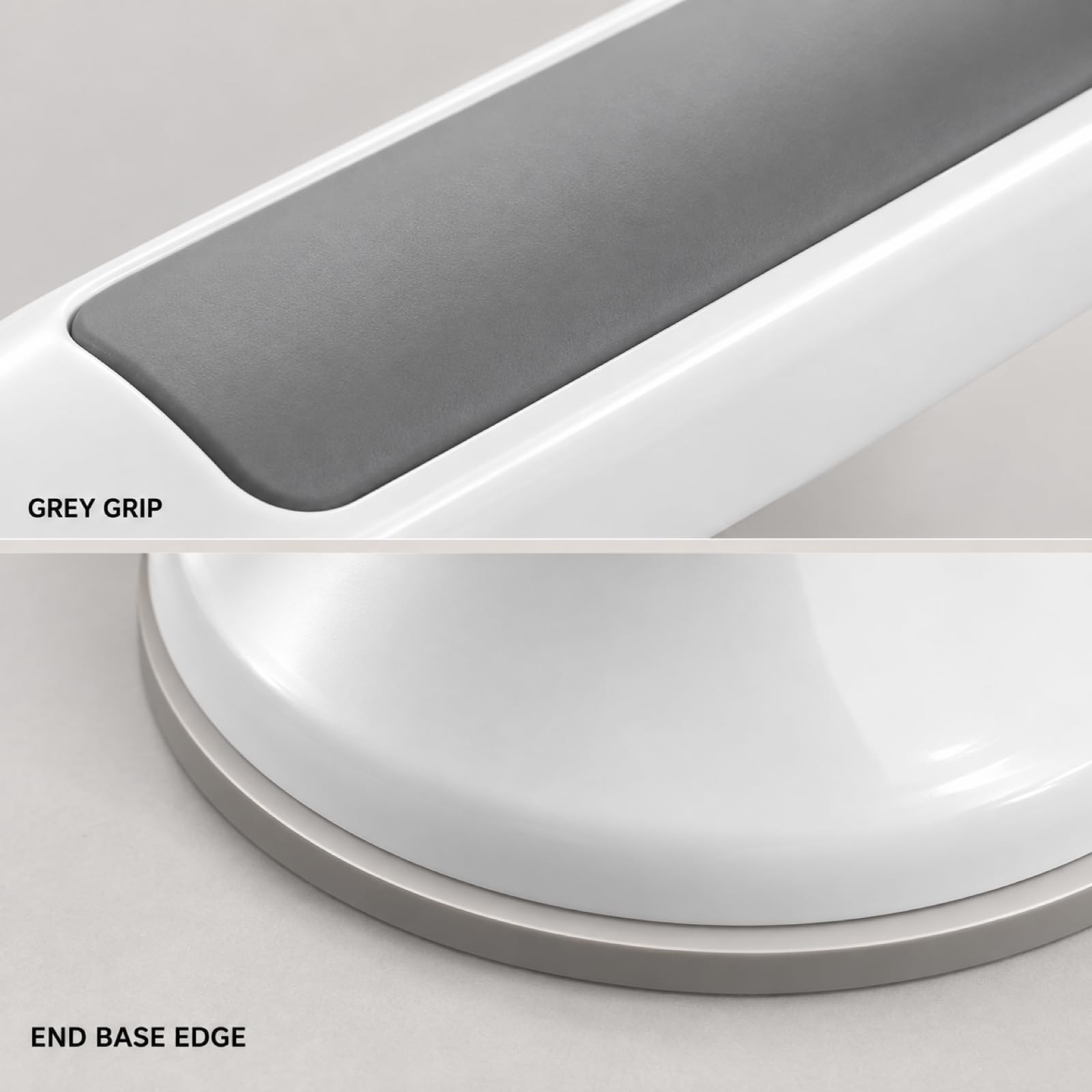 Grey Bathroom Grab Bar for Shower, Bath and Toilet Areas, 32 x 10 x 8 cm