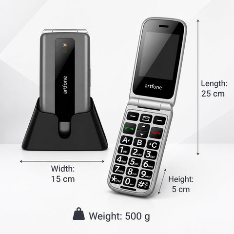 CHEEL F30 4G Senior Mobile Phone EU Version with Charging Dock for Calls and Texts