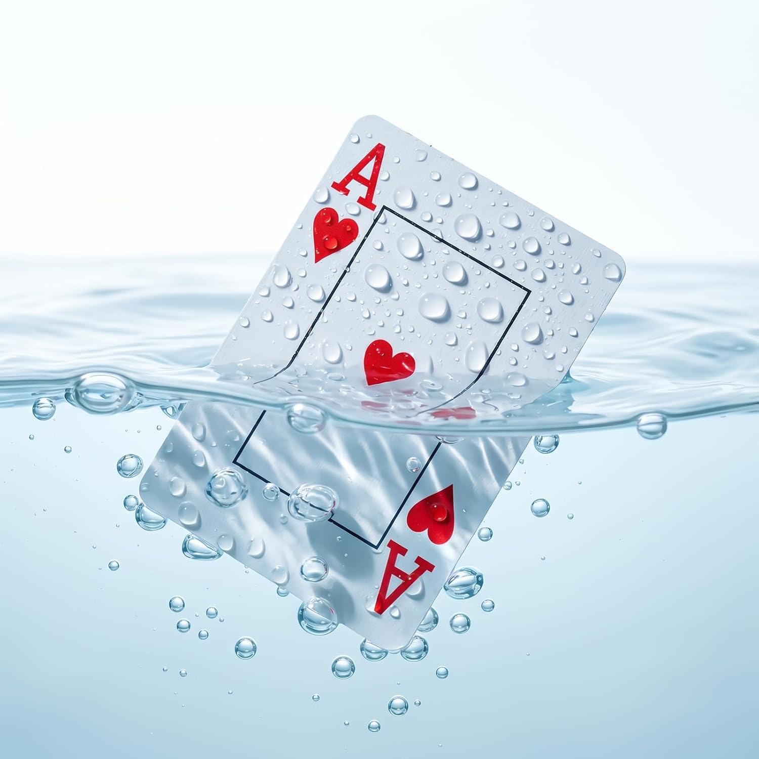 2 Pack Playing Cards,Waterproof Playing Cards,Large Playing Cards for Adults, Seniors & Low Vision, Great for Blackjack, Euchre, Canasta, and All Family Game Nights