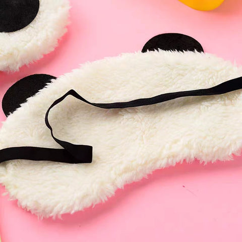 Cute Panda Sleeping Face Eye Mask Blindfold Shade Traveling Sleep Eye