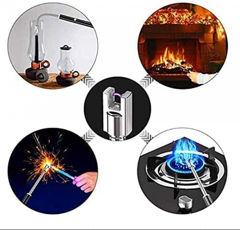 ARC Flameless USB Lighter BBQ Windproof Portable Kitchen Candle Rechargeable