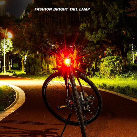 Bike Lights, Rechargeable Bicycle Lights Set Super Bright 6Modes, IP65 Waterproof Bike Lights for Night Riding/Cycling Safety, Front and Back Taillight Reflectors