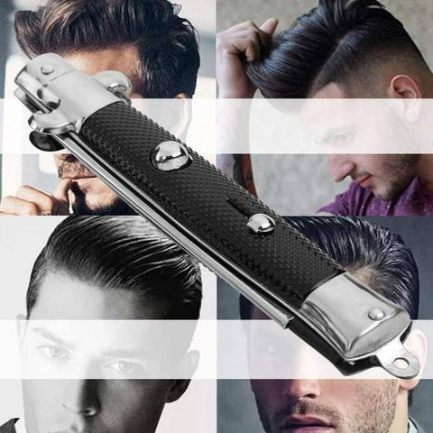 Folding Comb, Pocket Comb, Stylish Design Oil Hair, Push Button, For Hair Beard Mustache