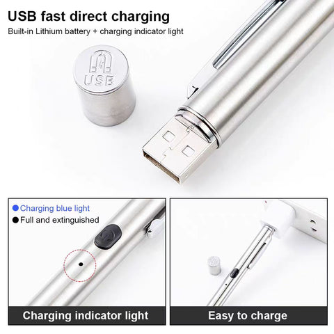 Black Light UV Flashlight 365nm Portable Ultraviolet Torch for Fungus, Fluorescent Dye Detection and Pet Urine Stain Detection