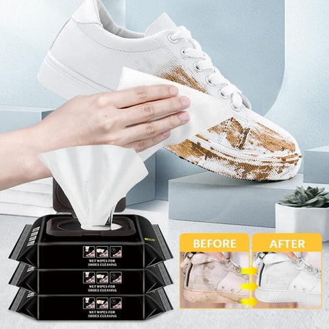 4 Pack Shoe wipes 320Pcs, Sneaker Wipes Cleaner Quick Wipes Disposable Travel Portable Removes Dirt Stains, Must Have Wipes Can Clean Kinds Shoes