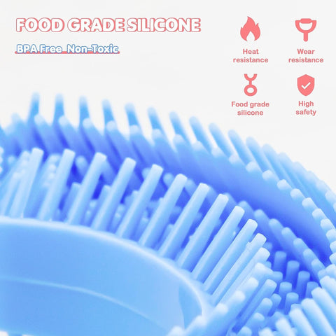 U-Shaped Toothbrush for Kids Age 7-12,Children Toothbrush Food Grade Soft Silicone Brush Head,360° Manual Toothbrush Oral Teeth Cleaning Tools