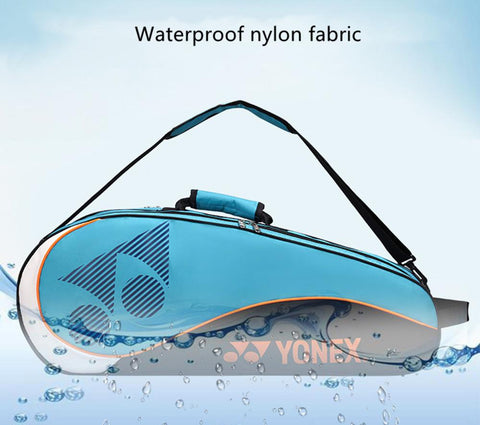 Badminton Racket Bag Tennis Racket Single Shoulder Badminton Bags 3 to 6 Racquet Backpack Big Capacity Waterproof Storage Bag Carry Case for Men Women