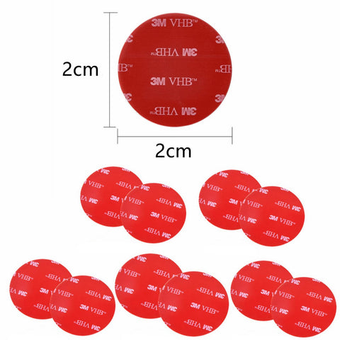10 PCS Round Double Sided Tape Heavy Duty, 3M VHB Mounting Tape Pad Sticker Strong Adhesive Clear Gel Tape Waterproof Foam Tape for DIY Home Office