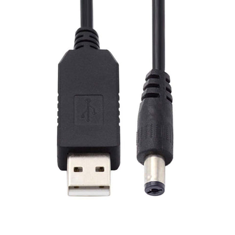 USB to DC Convert Cable 5V to 12V Voltage Step-Up Cable - Nomel Power Supply USB Cable with DC Jack 5.5 x 2.1mm, USB 5V to DC 12V Connect Cable