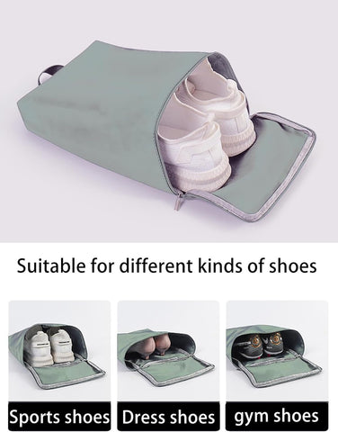 5 Pack Portable Shoe Bag with Mesh & Zipper for Women and Men Traveling,Camping,Hiking,Sporting, Shoes Storage Pouch Organizer Bags for Packing