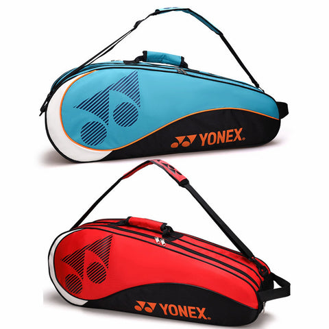 Badminton Racket Bag Tennis Racket Single Shoulder Badminton Bags 3 to 6 Racquet Backpack Big Capacity Waterproof Storage Bag Carry Case for Men Women