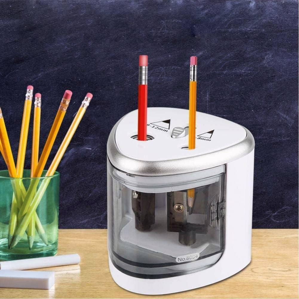 No Sharpener Electric Pencil Sharpener for Colored Pencils, Dual Holes, Battery ...