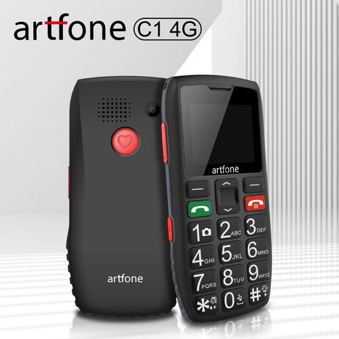 artfone 4G Volte Unlocked Cell Phones Australia, Basic Mobile Phone for Seniors with SOS Button, Talking Numbers, Loud Volume, FM Radio, Torch, 1400mAh Battery