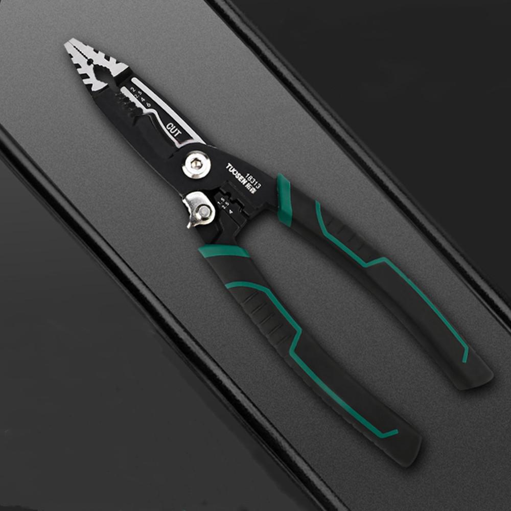 7-in-1 Wire Stripper Tool, Wire breaking pliers, Cable cutters, Needle Nose Plier, Multifunctional Electrician Pliers for Crimping, Cutting, Stripping, Shearing, Clamping