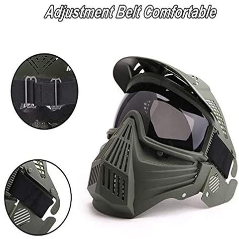 Air Gun Mask Paintball Game Full Face Protection Skull Skeleton Safety Guard Suitable For Outdoor Cycling Activities Party Movie Props Ski