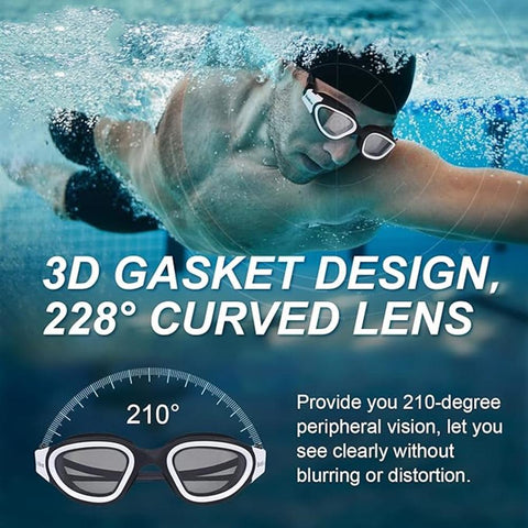 361 Swimming Goggles for Men/Women, Anti-Fog Anti-UV Adult Swim Goggles, PC Lens Silicone Seals Perfect Fit, Boys/Girls/Junior/youth Swim Goggles