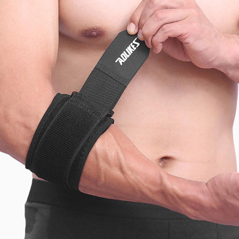 3D Air Cushion Elbow Brace for Tendonitis and Tennis Elbow Pain Relief, Golfers Elbow Support Strap Clasp with Compression Pad for Men & Women