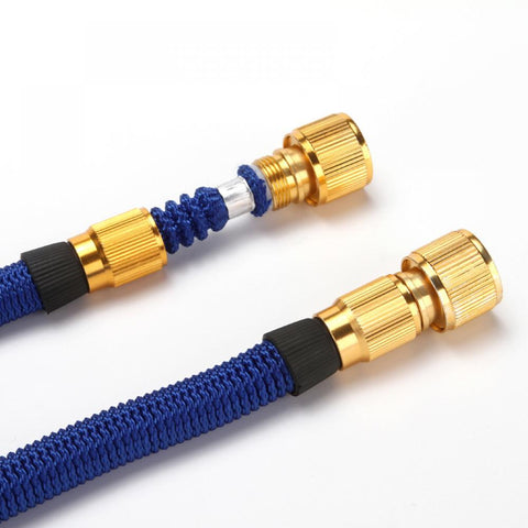 Upgraded Expandable Garden Hoses, 5M-50FT No-Kink, No Tangle Flexible Water Hose, with Reusable Brass Connectors, Leak-Proof, Lightweight, Durable