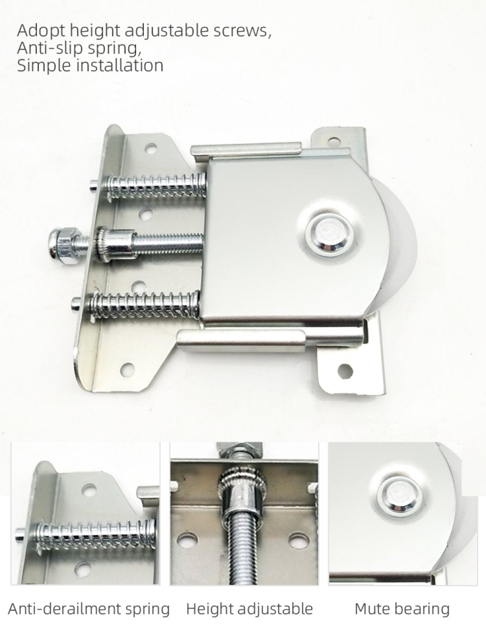 Closet Door Roller & Pulley Set - Alloy Sliding Door Wheel Replacement For Smooth Gliding
