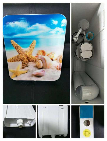 Toilet Flush Cistern Repair Kit, Dual Flush Valve and Flush Toilet Cistern Push Button Assembly, Water-Saving Converter Kit, for 22-26cm Toilet Tank