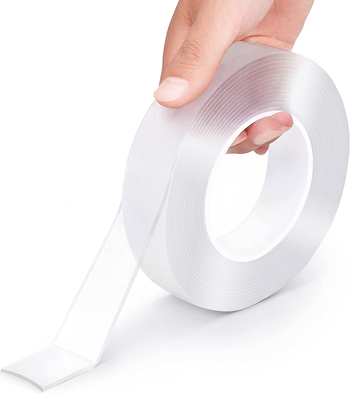 Nano Double Sided Tape Heavy Duty - 5M 16.4 Ft Multipurpose Removable Adhesive Grip Mounting Tape,Washable Strong Sticky Transparent Tape Clear Strips