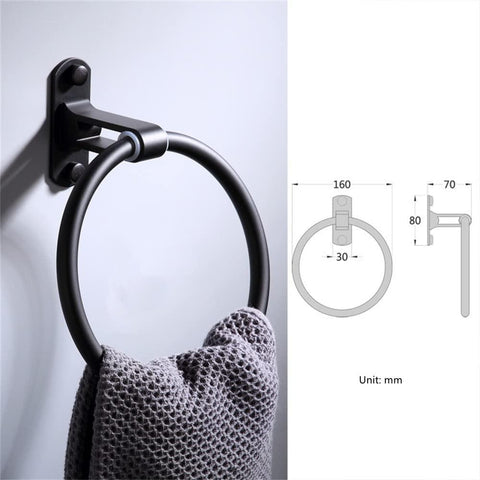 Bathroom Fixtures,Wall Mount Bathroom Toilet Matte Black Space Aluminum Hardware Accessory,Toilet Paper Holder,Towel Ring