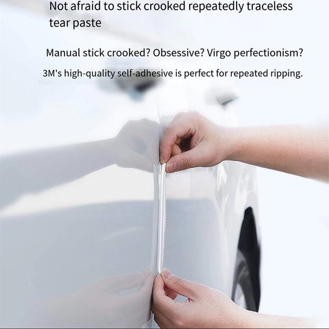 6PCS Universal Car Door Edge Guards, Anti-Collision Bumper Protector Strip Automotive Door Entry Guard for Vehicle Truck SUV RV-Self Adhesive Bumpers