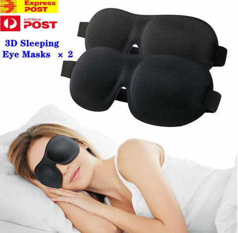 2 PACKS Sleep Mask,Upgraded 3D Contoured Blinder & Blindfold,Blackout Eye Masks, Lightweight -Comfortable Blindfold No Eye Pressure -Travel/Nap/Yoga