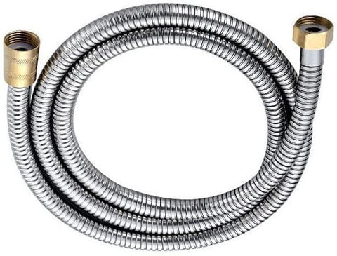 2M Universal Shower Hose, Anti-Kink Shower Hose, 304 Stainless Steel  Extra Long Hand Held Flexible Shower Hose Chrome with Brass Fitting