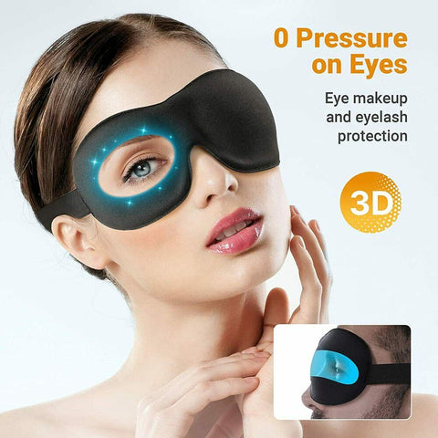 2 PACKS Sleep Mask,Upgraded 3D Contoured Blinder & Blindfold,Blackout Eye Masks, Lightweight -Comfortable Blindfold No Eye Pressure -Travel/Nap/Yoga