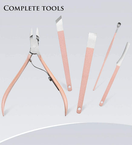 18PCS Manicure Set Professional Nail Clipper Kit - Stainless Steel Grooming Kit, Acne Needle Nail File Trimmer Eyebrow Scissors Pedicure Care Tools