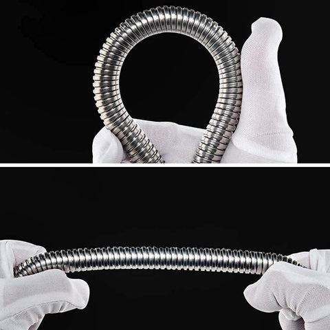 2M Universal Shower Hose, Anti-Kink Shower Hose, 304 Stainless Steel  Extra Long Hand Held Flexible Shower Hose Chrome with Brass Fitting