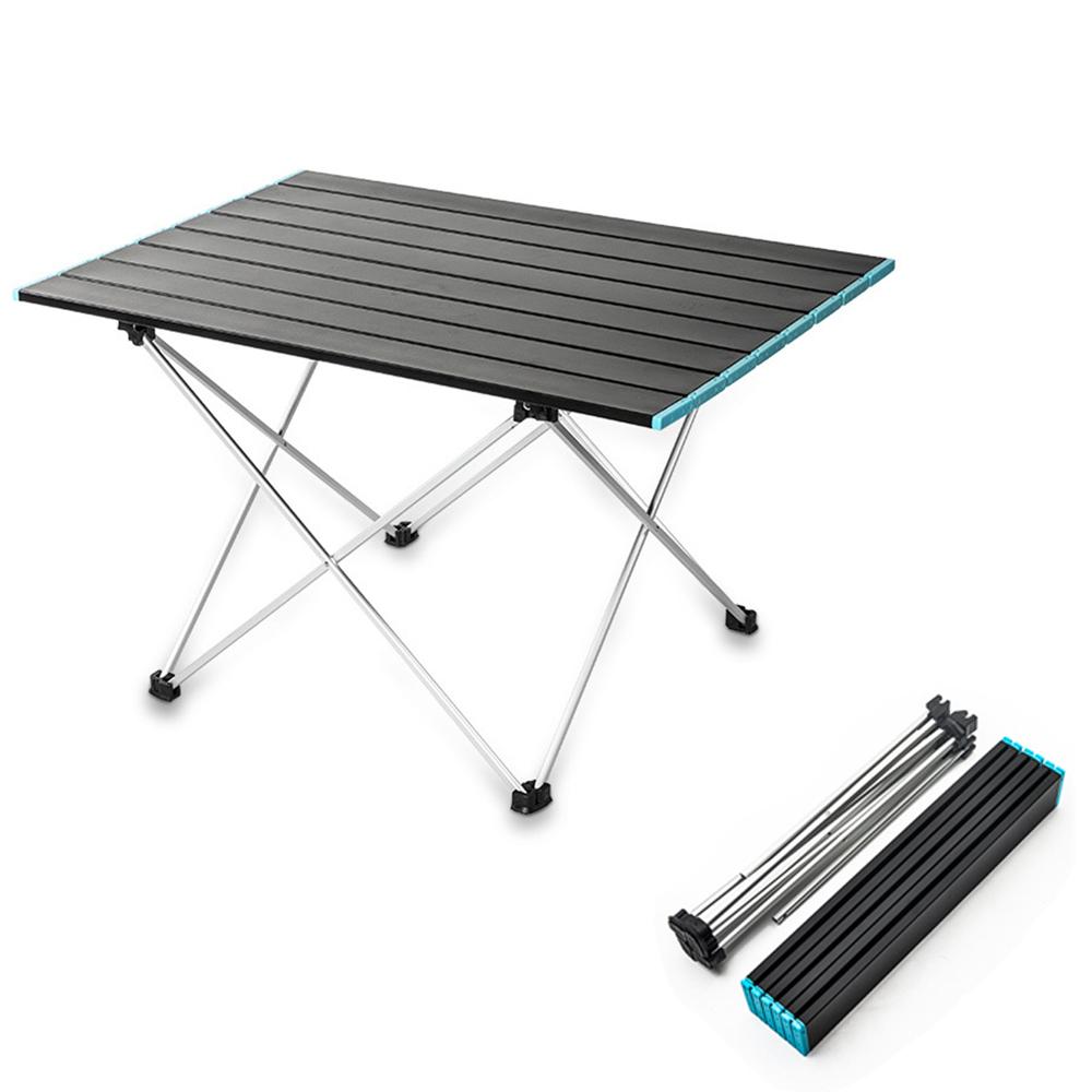 Camping Table,Portable Lightweight Folding Table with Aluminum Table Top and Carry Bag, Perfect for Outdoor, Hiking, Fishing, Beach, Picnic