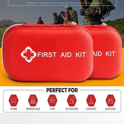 First Aid Kit -190 Pieces of First Aid Supplies,Home Portable Medical Survival Kit,Compatible Outdoor Gear Emergency Kits Trauma Bag for Camping Home