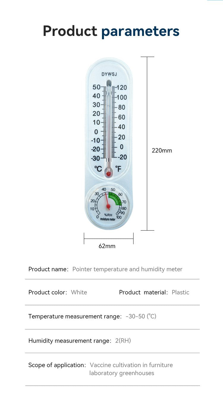 Greenhouse Thermometer Hygrometer, Garden Digital Thermometer, Garden  Humidity Meter, Indoor Wall Hygrometer, Wall Hang Thermometer, Plant  Temperature