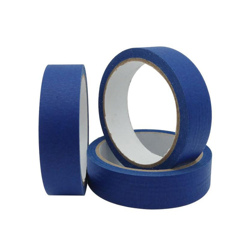 3 Pack Blue Painters Tape,35mm x 3M Each,Premium Crepe Paper Masking Tape Protects Surfaces for Painting,Crafts and DIY -No Residue and Removes Easily