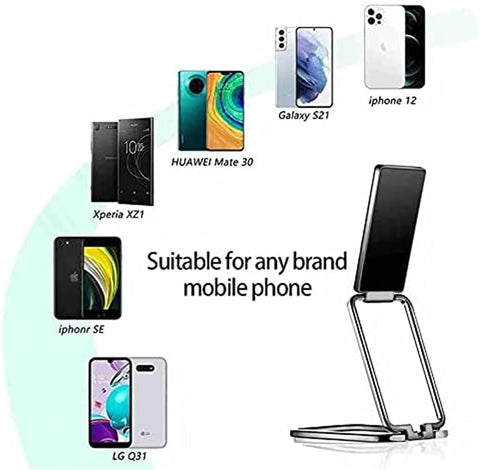 Phone Ring Holder,Foldable Mobile Phone Holder Ring Buckle Retractable Desktop Holder Car Magnetic Metal Phone Holder 360°Rotation Ring Grip