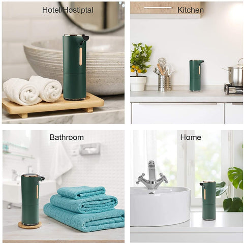 Premium Design Automatic Foaming Soap Dispenser,Adjustable Touch-Free Soap Dispenser with Essential Oil Diffuser Function,for Bathroom Kitchen Hotel