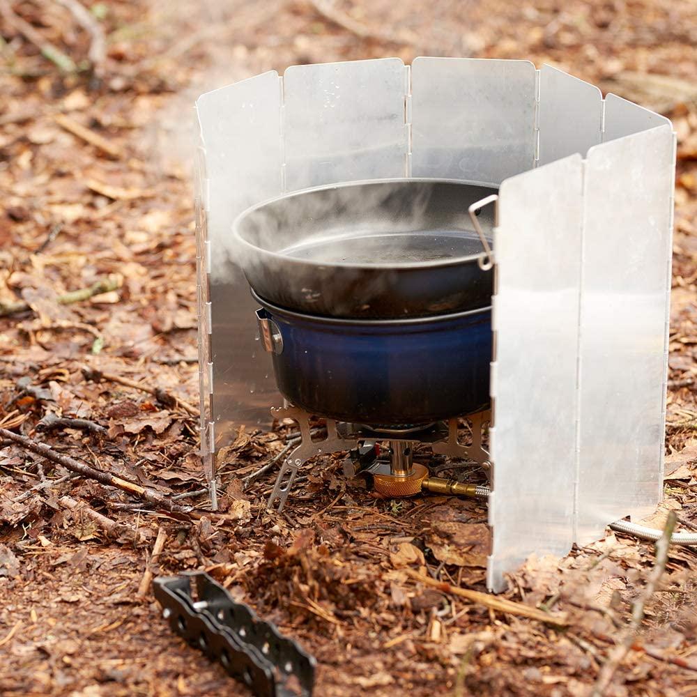 House Windscreen Folding Outdoor Stove Windscreen,10 Plates Aluminum C... – Housefibre