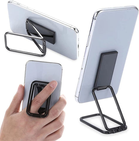 Phone Ring Holder,Foldable Mobile Phone Holder Ring Buckle Retractable Desktop Holder Car Magnetic Metal Phone Holder 360°Rotation Ring Grip