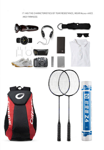 Multiuse Tennis Bag Tennis Racket Backpack, Badminton Racquet,Outdoor Hiking Bag with Separate Ventilated Shoe Compartment, Large Capacity Bag