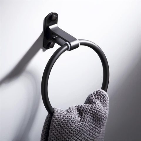 Bathroom Fixtures,Wall Mount Bathroom Toilet Matte Black Space Aluminum Hardware Accessory,Toilet Paper Holder,Towel Ring