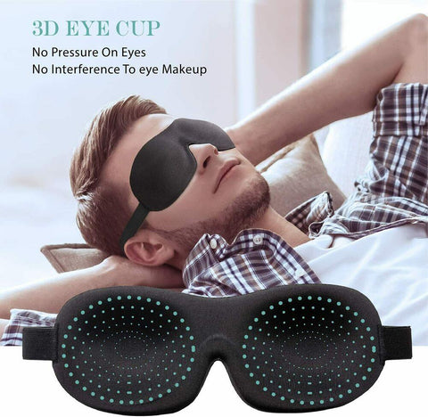 2 PACKS Sleep Mask,Upgraded 3D Contoured Blinder & Blindfold,Blackout Eye Masks, Lightweight -Comfortable Blindfold No Eye Pressure -Travel/Nap/Yoga