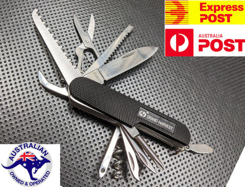 Multifunctional Outdoor Multi Tool 11 in 1 Knife Saw Scissors Stainless Steel