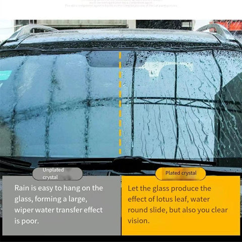 Car windshield water repellent coating - Stock Photo [66505661
