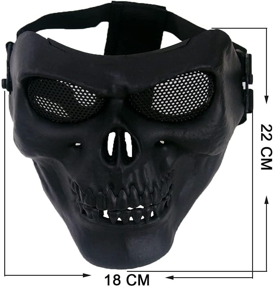 Hot Sale Grimace Mask Skeleton Full Face Protector Mask Halloween Party Mask  For CS Game &Costume Party, Bicycle Motorcycle Outdoor, Tactical Game,  Actical Adjustable Airsoft Full Face Protect Death Skull Safety Mask. –