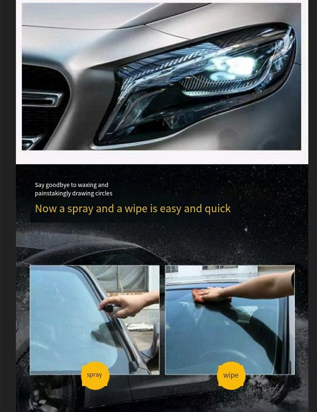 Water Repellent Spray - Anti-Rain Coating - Car Glass Hydrophobic -  Rainproof