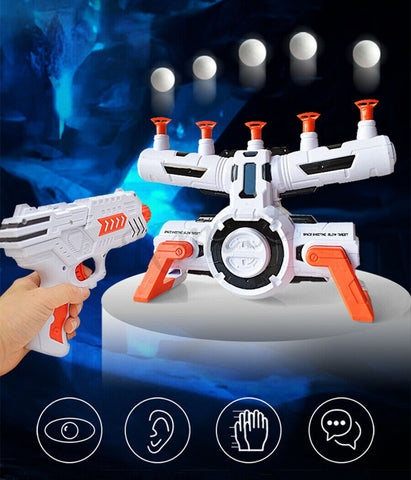 Air Shot Electric Floating Ball Target Space Party Game Dart Toy Gun Shooting